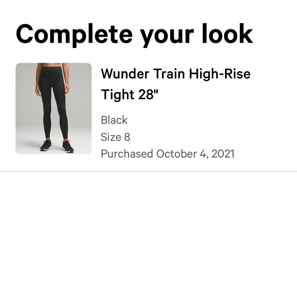 Lululemon Wunder Train High-Rise
Tight 28"